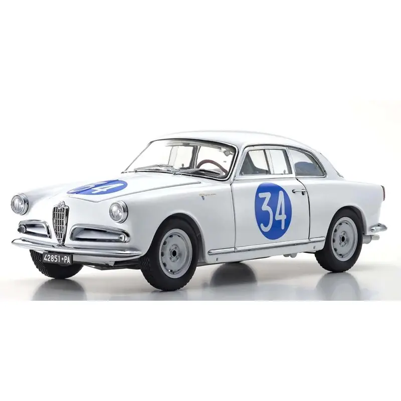Kyosho Ksd08957c 1/18 Alfa Romeo Giulietta Sv 1960 Targa Florio No.34 1