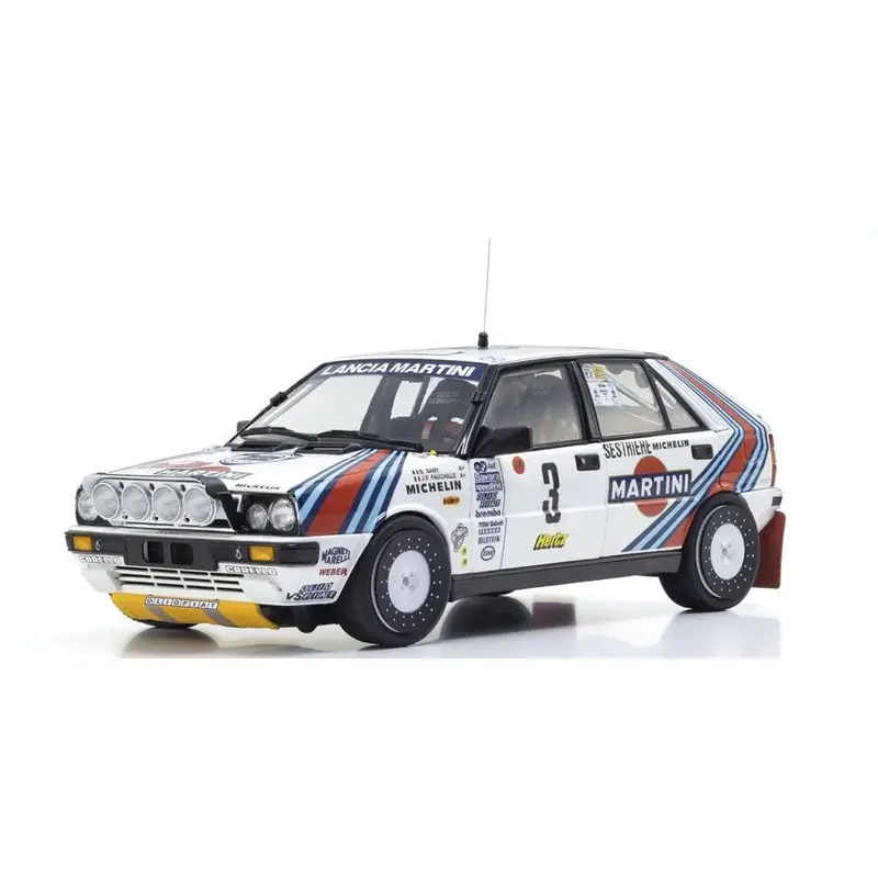 Kyosho Ksd08960f 1/18 Lancia Delta Hf 4Wd 1988 Rallye Monte Carlo Lancia Martini Nr.3 Diecast Model Car 1