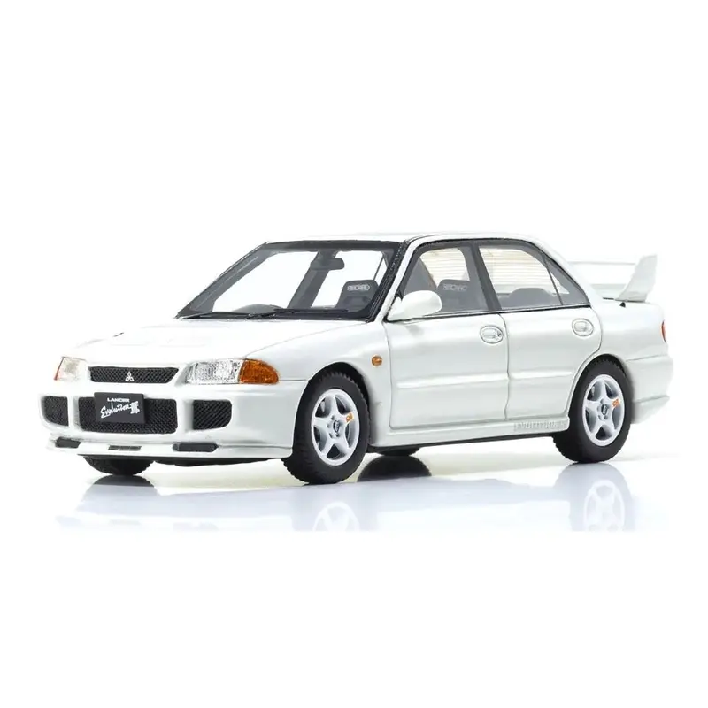Kyosho Ksr43120w 1/43 Mitsubishi Lancer Evolution Iii White Resin Model Car 1