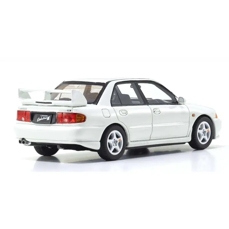 Kyosho Ksr43120w 1/43 Mitsubishi Lancer Evolution Iii White Resin Model Car 2