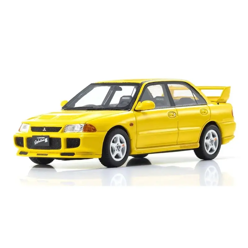 Kyosho Ksr43120y 1/43 Mitsubishi Lancer Evolution Iii Yellow Resin Model Car 1