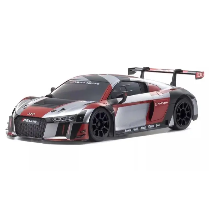 Kyosho Mini-Z Audi R8 Lms 2016 "Gray/Red" Rwd Mr-04 Readyset 32357Rgb 1