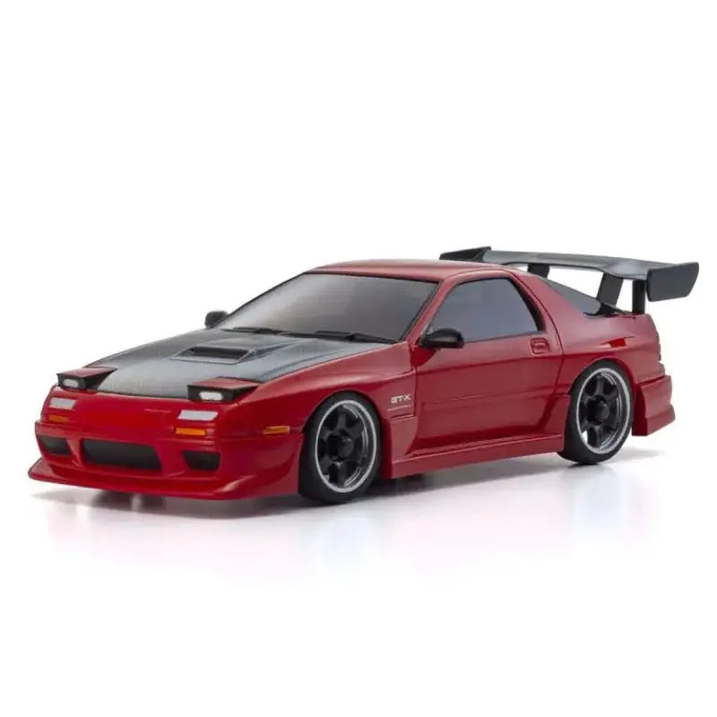 Kyosho Mini-Z Mazda Savnana Rx-7 Fc3s With Aero Kit And Cfrp Hood Red Awd Ma-020 Readyset 32646R 1