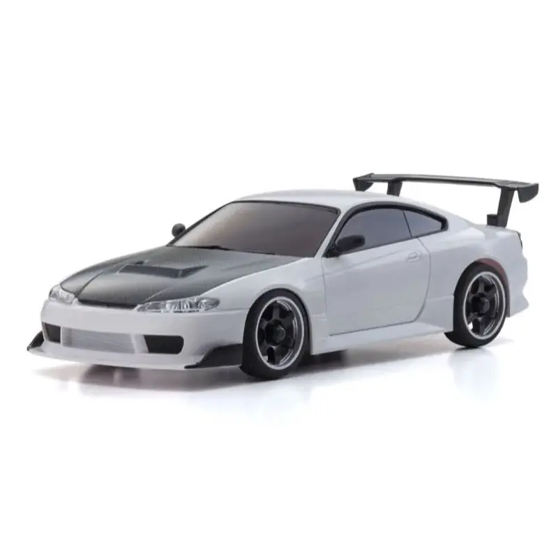 Kyosho Mini-Z Nissan Silvia S15 Equipped With Gt Wing White Awd Ma-020 Readyset 32647W 1