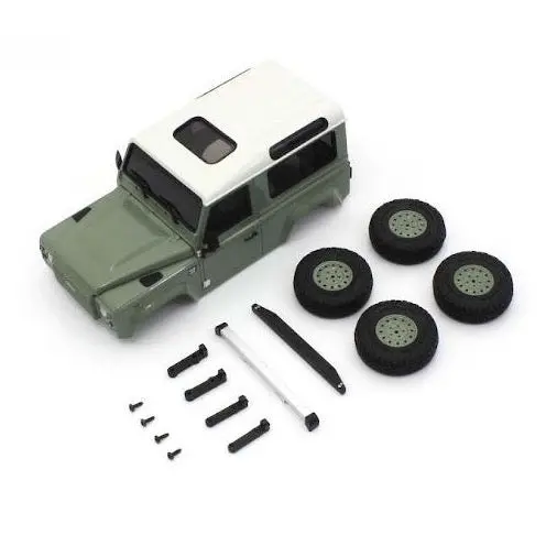 Kyosho Mxbt07gr Mx-01 Land Rover Defender 90 Heritage Grasmere Green / Alaska White [Mxbt07gr] 1