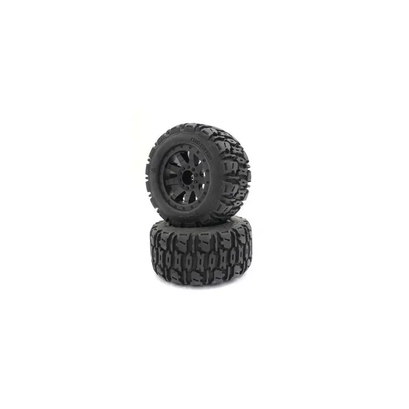 Kyosho Ntth001bk Premaunted Tire (Nitro Tracker/Black/2Pcs) 1