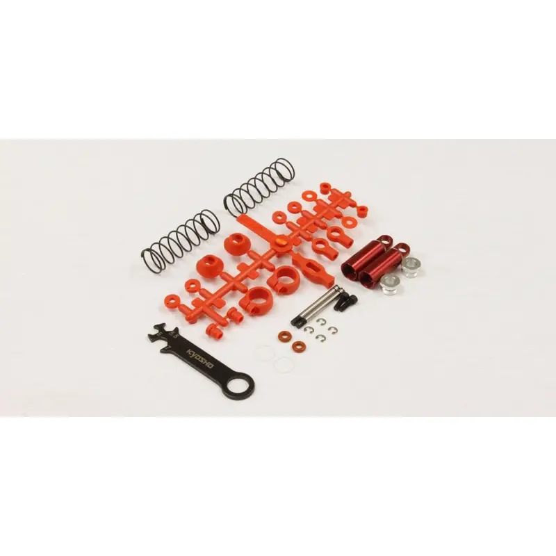 Kyosho Sc222r Front Shock Set (Red/Tomahawk) 1