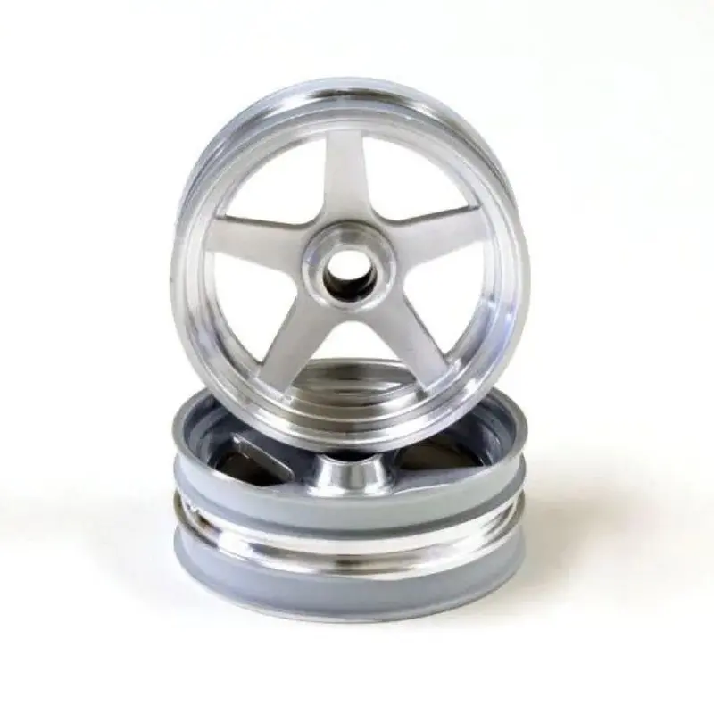Kyosho Sch003scb Front Wheel (Satin Chrome Plating/2Pcs/Beetle 2014) [Sch003scb] 1