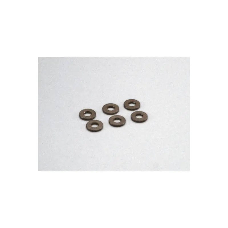Kyosho W0145gm Aluminum Collar (3X7x1mm/Gunmetal/6Pcs) 1