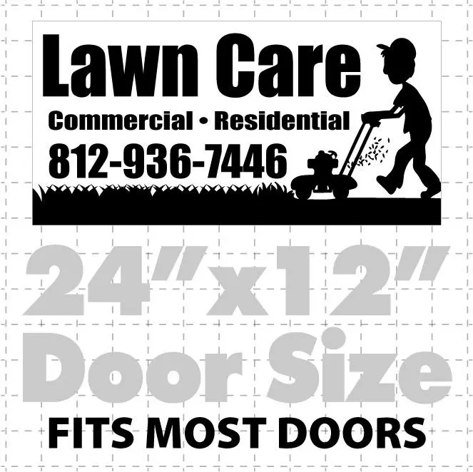 Lawn Care Magnetic Sign  (Layout 4) 1