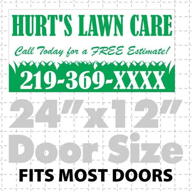 Lawn Care Magnetic Sign  (Layout 6) 1