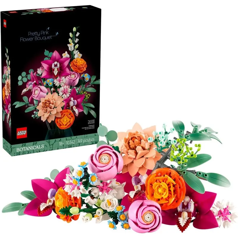 Lego 10342 Botanicals Pretty Pink Flower Bouquet 1