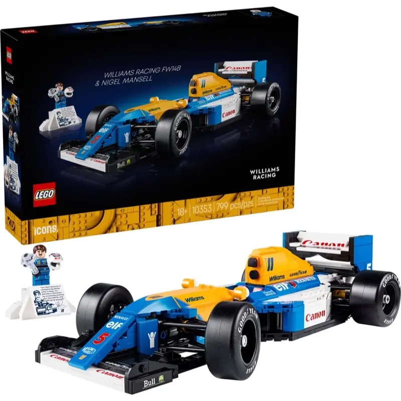 Lego 10353 Icons Williams Racing Fw14b & Nigel Mansell 1