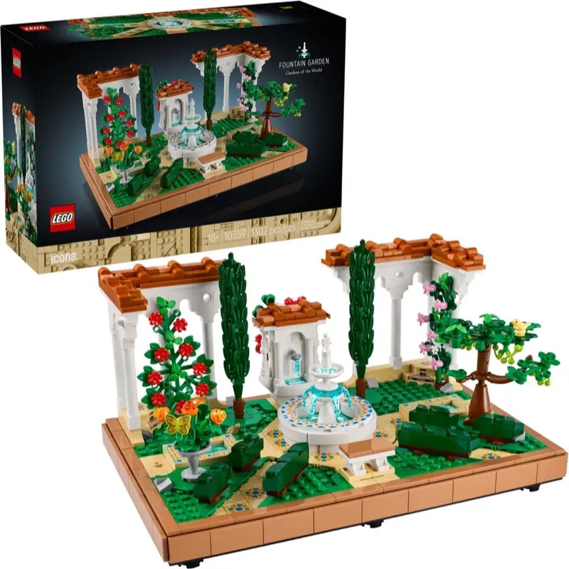 Lego 10359 Icons Fountain Garden 1