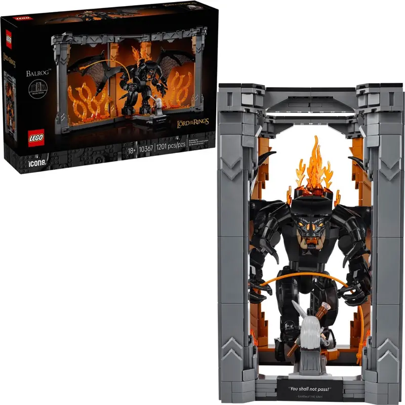 Lego 10367 Icons Lord Of The Rings Balrog Book Nook 1