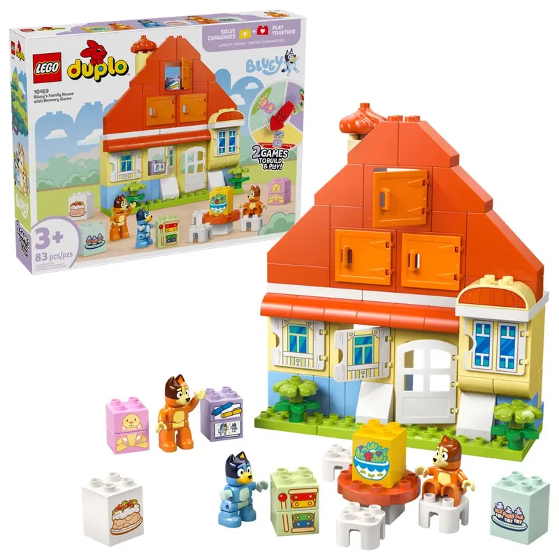 Lego 10459 Duplo Bluey's Family House With Memory Game 1