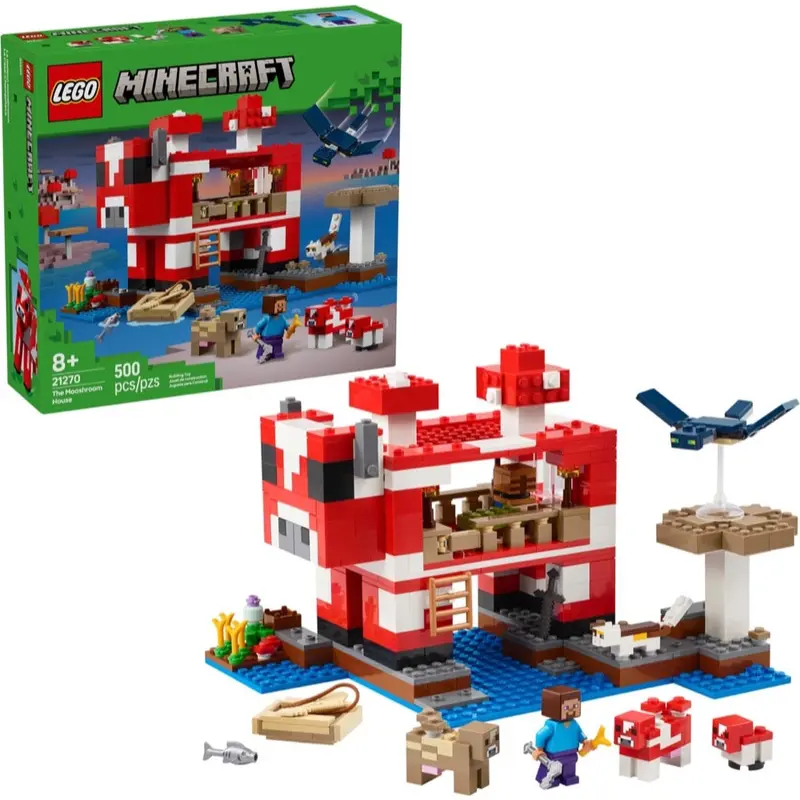 Lego 21270 Minecraft The Mooshroom House 1