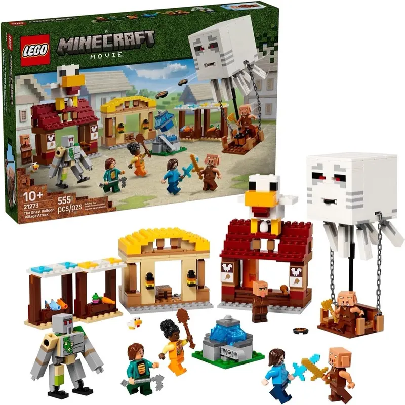 Lego 21273 Minecraft The Ghast Balloon Village Attack 1