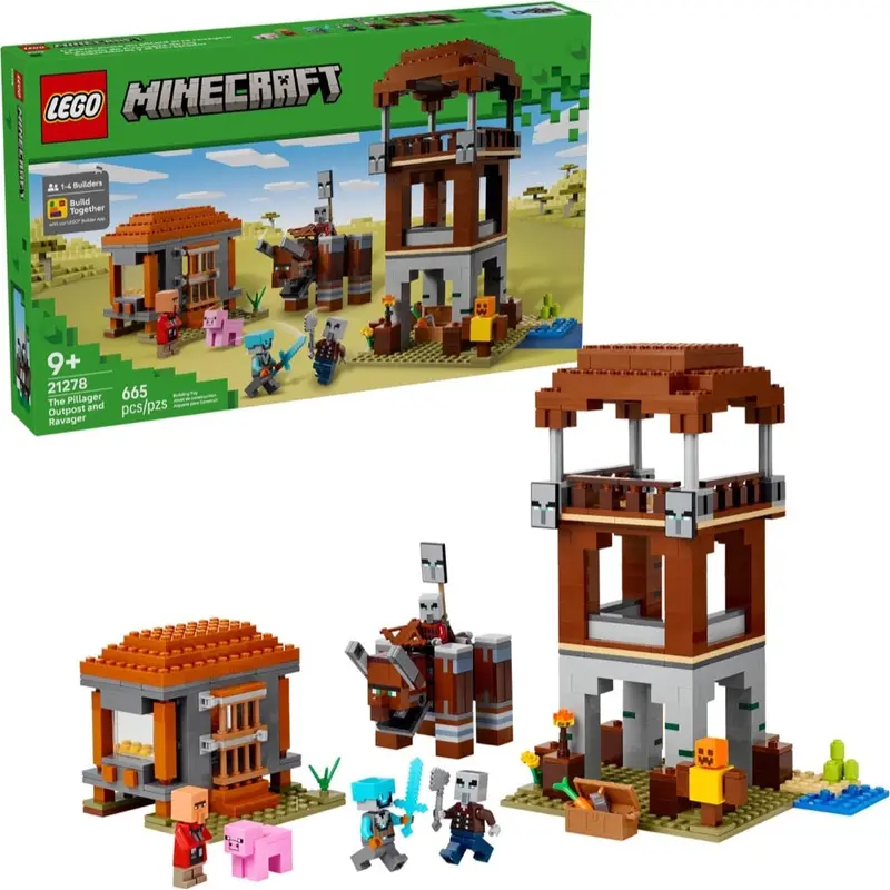 Lego 21278 Minecraft The Pillager Outpost And Ravager 1
