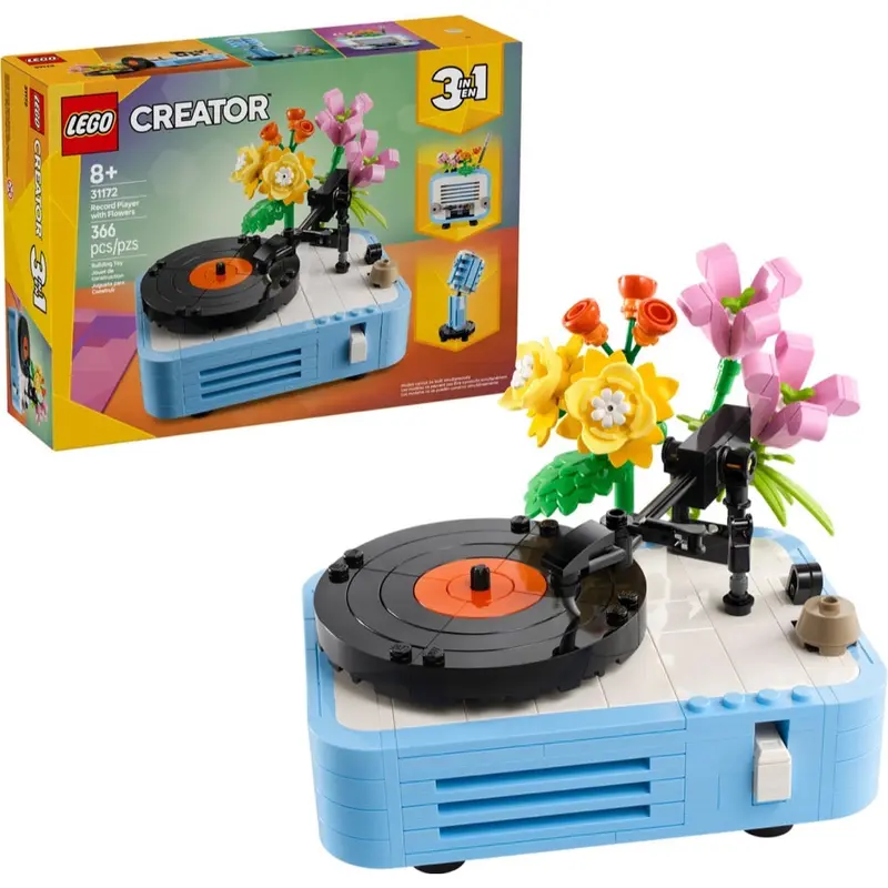 Lego 31172 Creator Record Player With Flowers 1