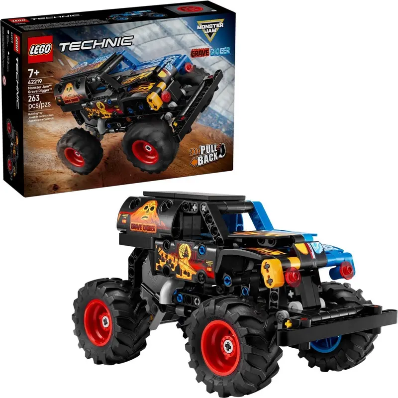 Lego 42219 Technic Monster Jam Grave Digger Fire And Ice 1