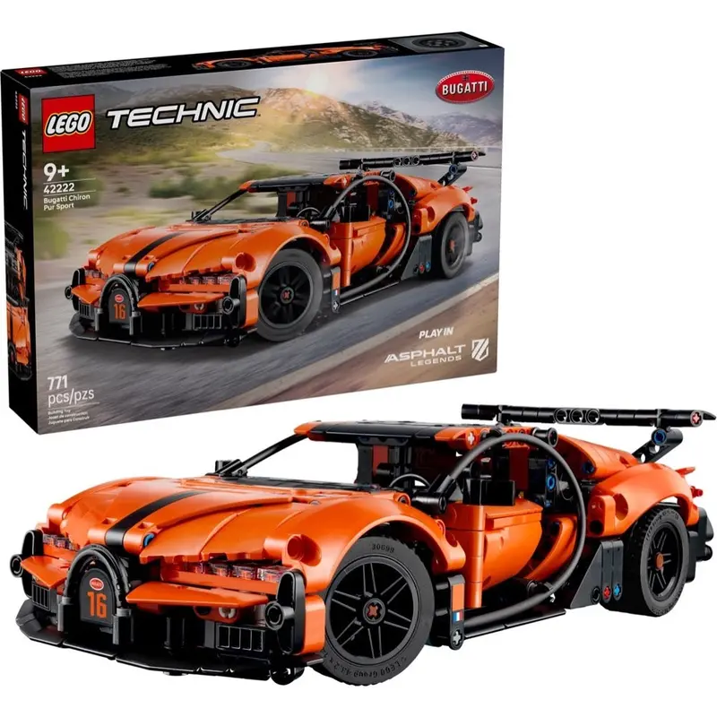 Lego 42222 Technic Bugatti Chiron Pur Sport Hypercar 1