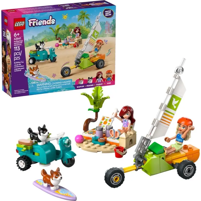 Lego 42641 Friends Surfing Dogs And Scooter Adventure 1