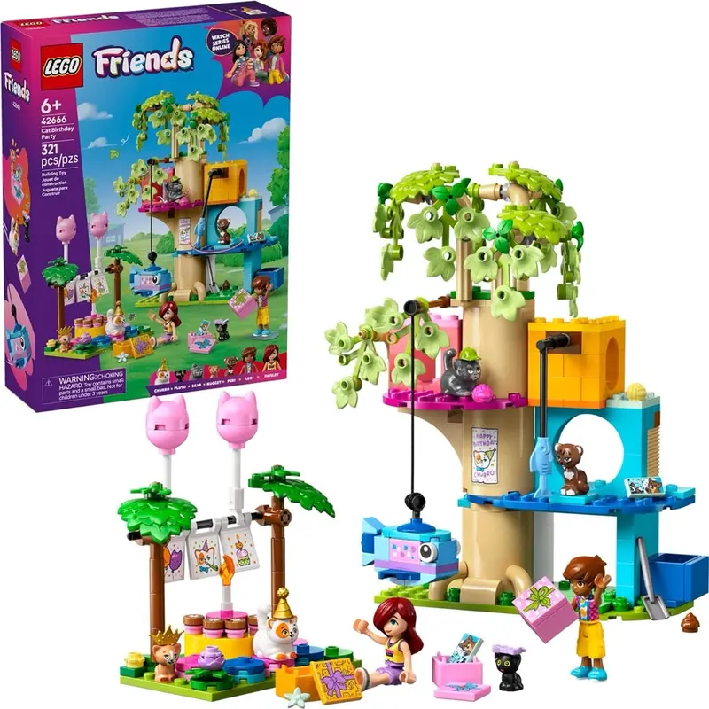 Lego 42666 Friends Cat Birthday Party & Tree House 1