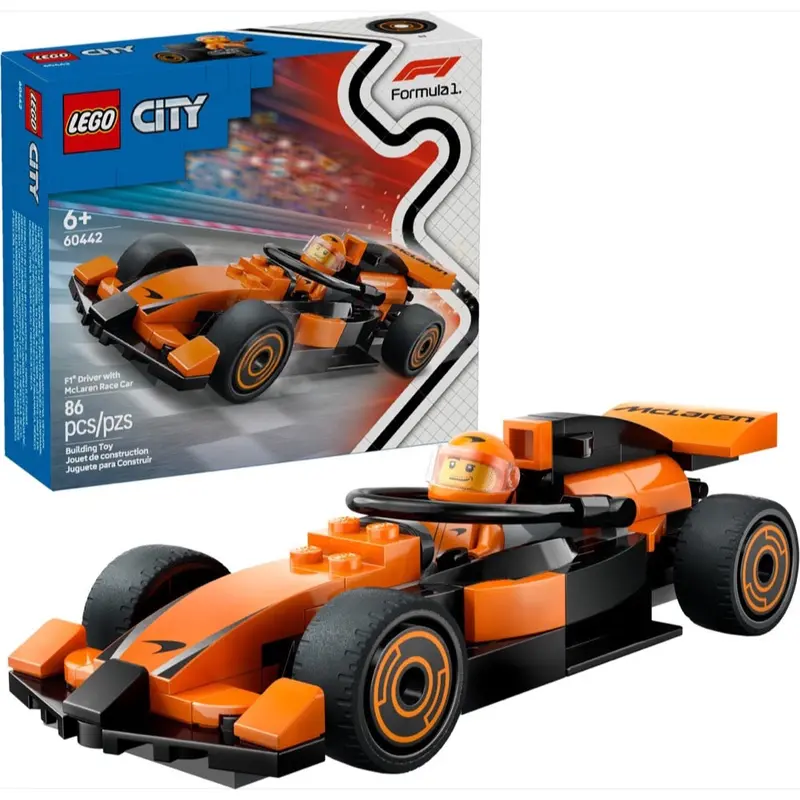 Lego 60442 City F1 Driver With Mclaren Race Car 1