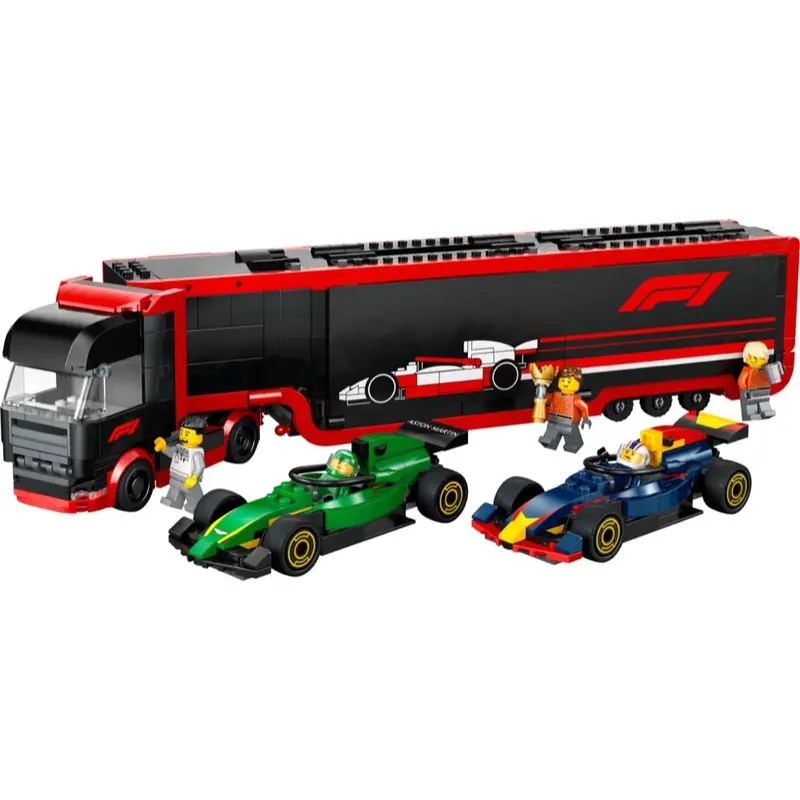 Lego 60445 City F1 Truck With Red Bull & Aston Martin F1 Cars 2