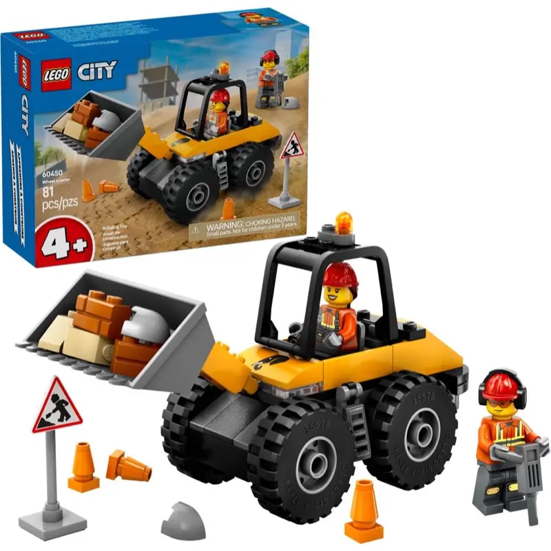 Lego 60450 City Yellow Construction Wheel Loader 1