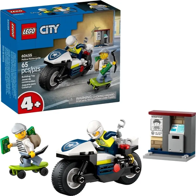 Lego 60455 City Police Motorcycle Chase 1