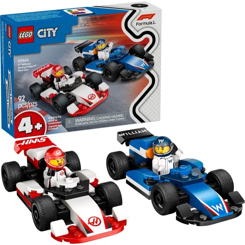 Lego 60464 City F1 Williams Racing & Haas F1 Race Cars 1