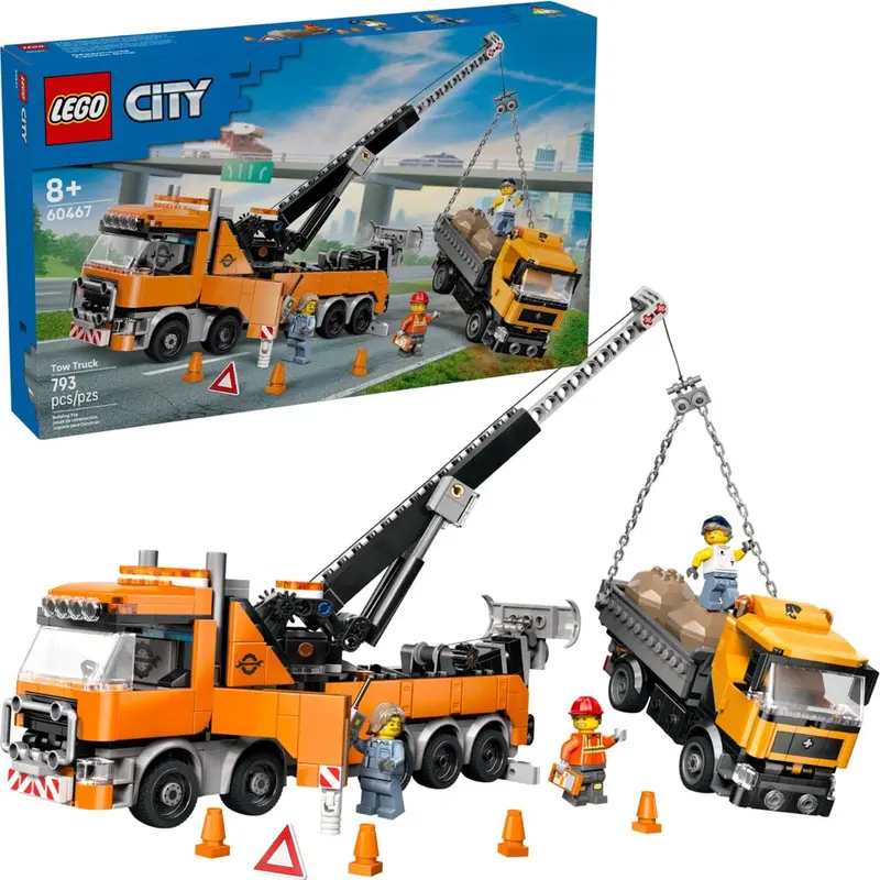Lego 60467 City Heavy-Duty Recovery Tow Truck With Crane 1