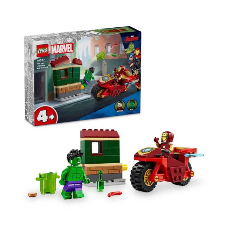 Lego 76287 Marvel Super Heroes Iron Man With Bike And The Hulk 2