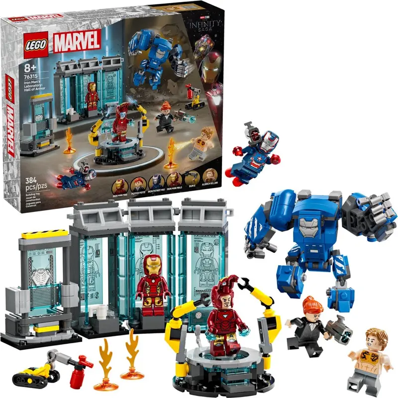 Lego 76315 Marvel Iron Man's Laboratory Hall Of Armor 1