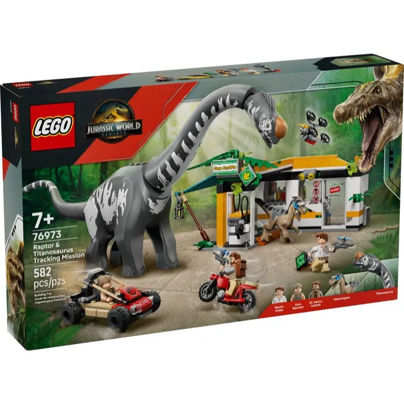 Lego 76973 Jurrasic World Raptor & Titanosaurus Tracking Mission 1