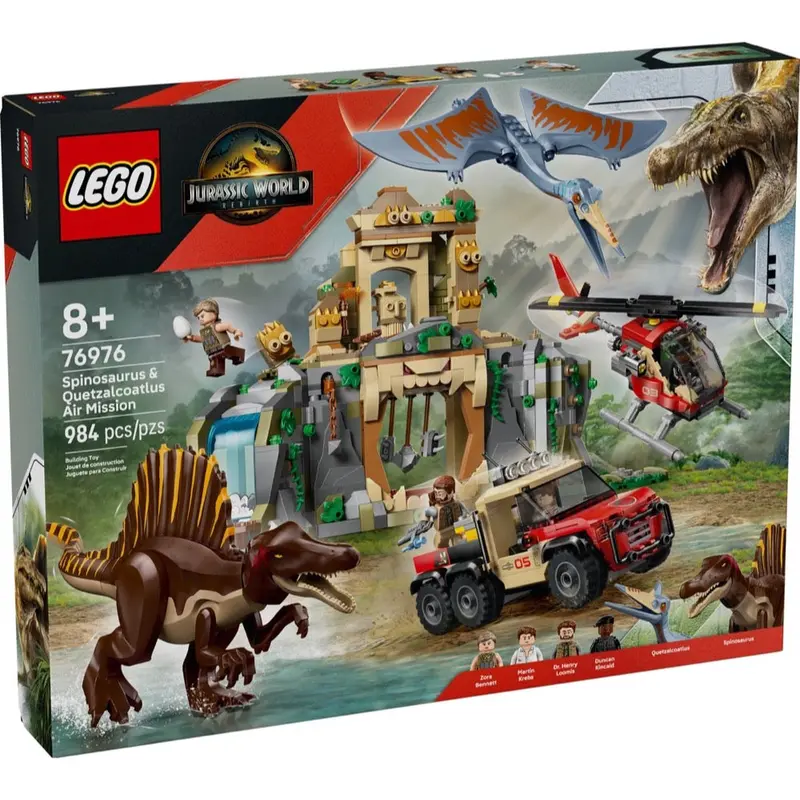 Lego 76976 Jurrasic World Spinosaurus & Quetzalcoatlus Air Mission 1