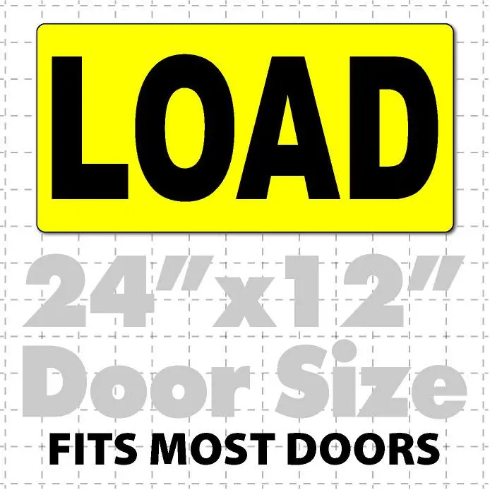 Load Magnetic Sign For Oversize Load Trucks 24X12 1