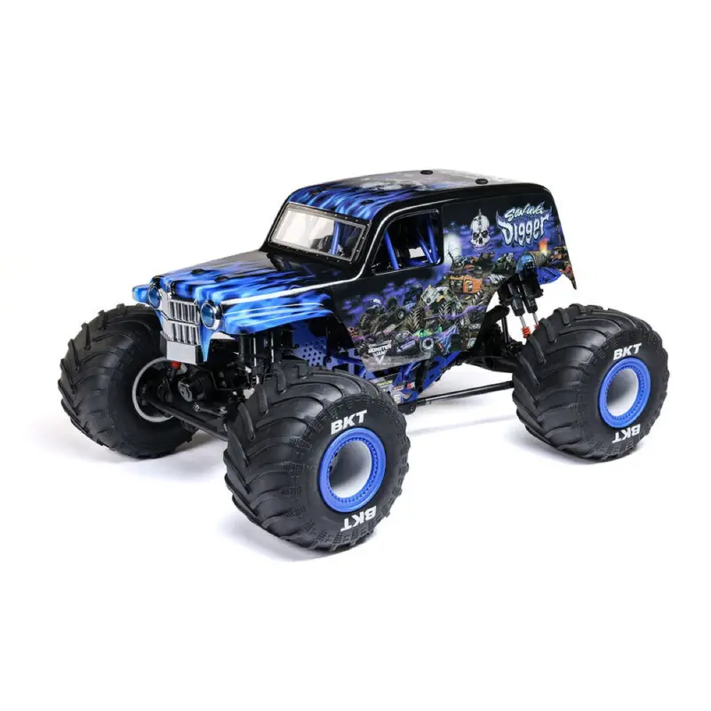 Losi 1/8 Lmt 2.0 Son-Uva Digger 4X4 Solid Axle Brushless Monster Truck Rtr Blue Los04028t2 1