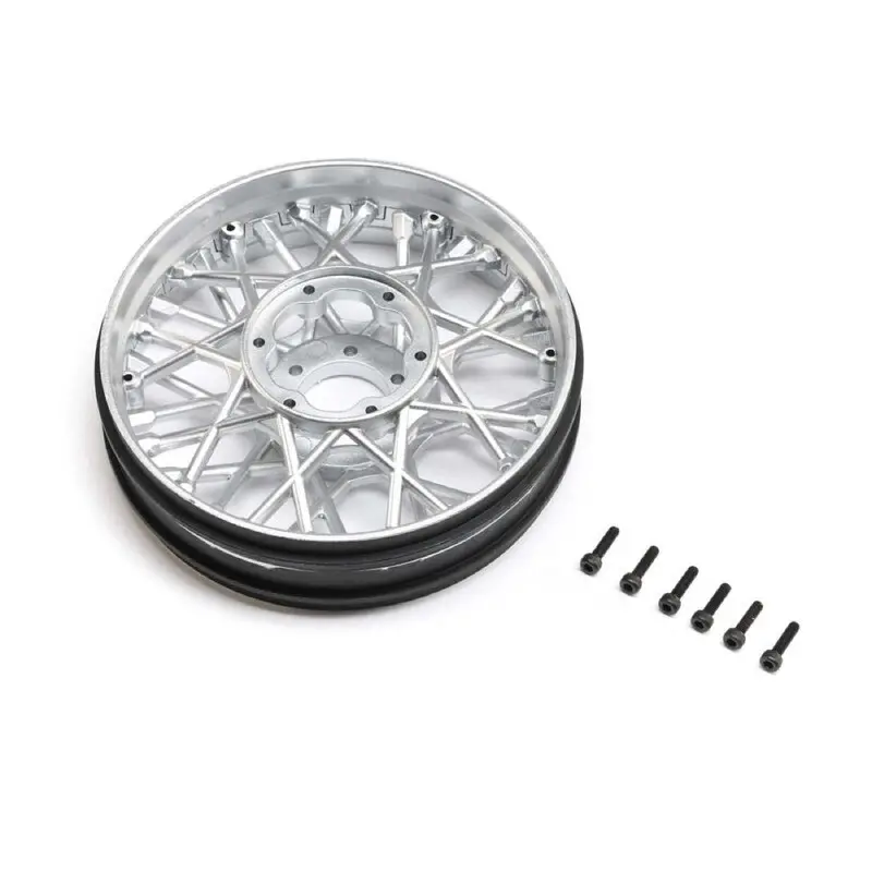 Losi 2294 Front Satin Chrome Wheel Set Promoto Sm 1