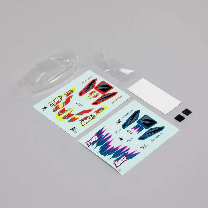 Losi Los-1771 Body And Wing Clear Micro-B 1
