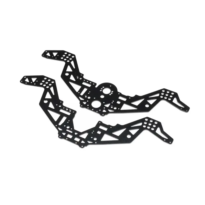 Losi Los-2052 Chassis Plate Set V2 Black Mini Lmt Megalodon 1