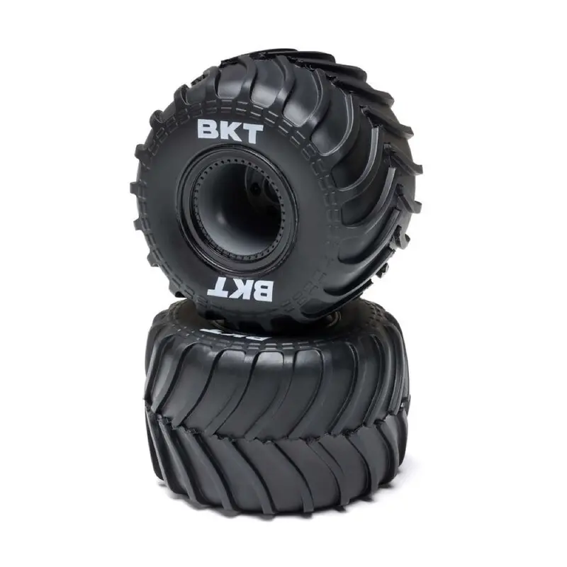 Losi Los-2060 Mt Tires Black Beadlock Premount 2Pcs Mini Lmt Megalodon 1