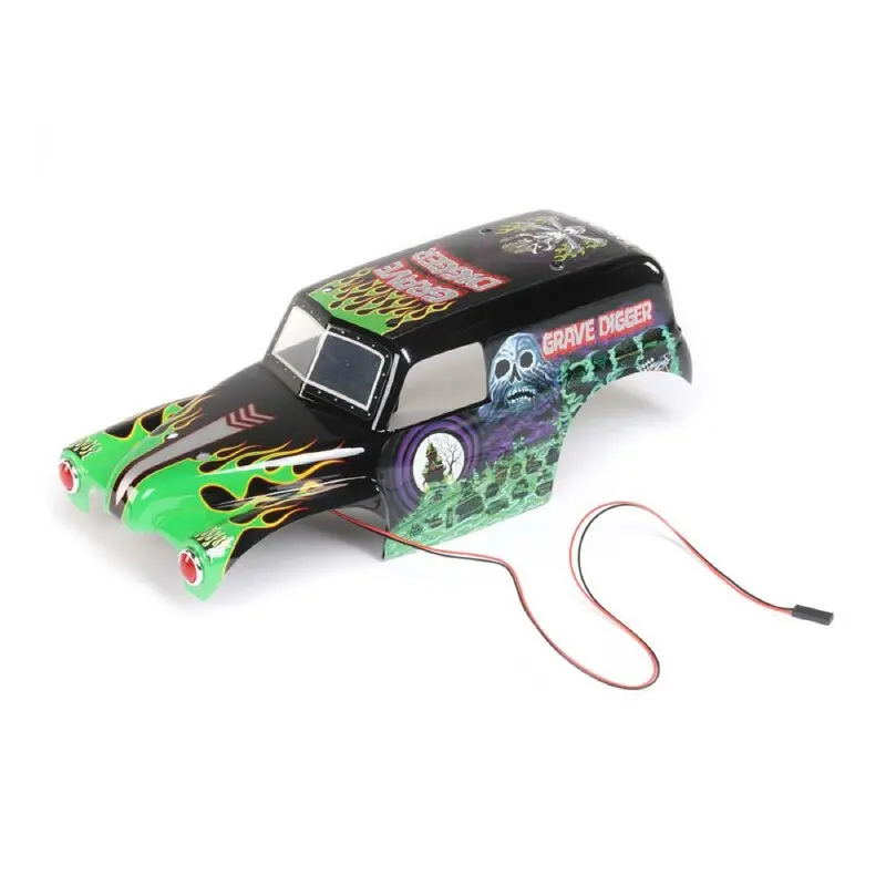 Losi Los210044 Grave Digger Painted Body Set Mini Lmt 1