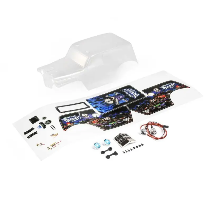 Losi Los210047 Son Uva Digger Clear Body Set Mini Lmt 1