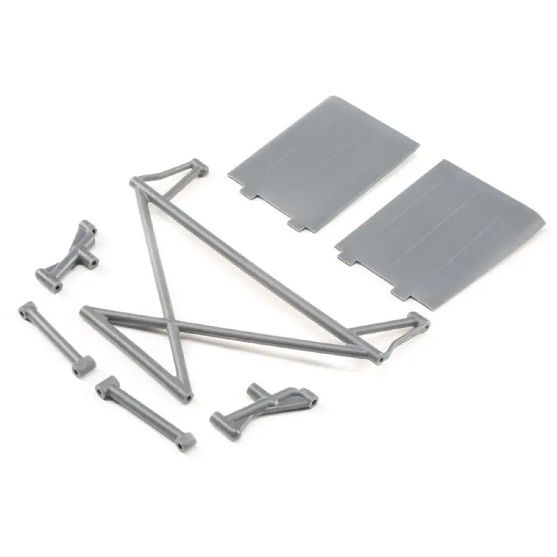 Losi Los230041 Rear Tower Supportx-Barmud Guardsgray Rock Rey 1