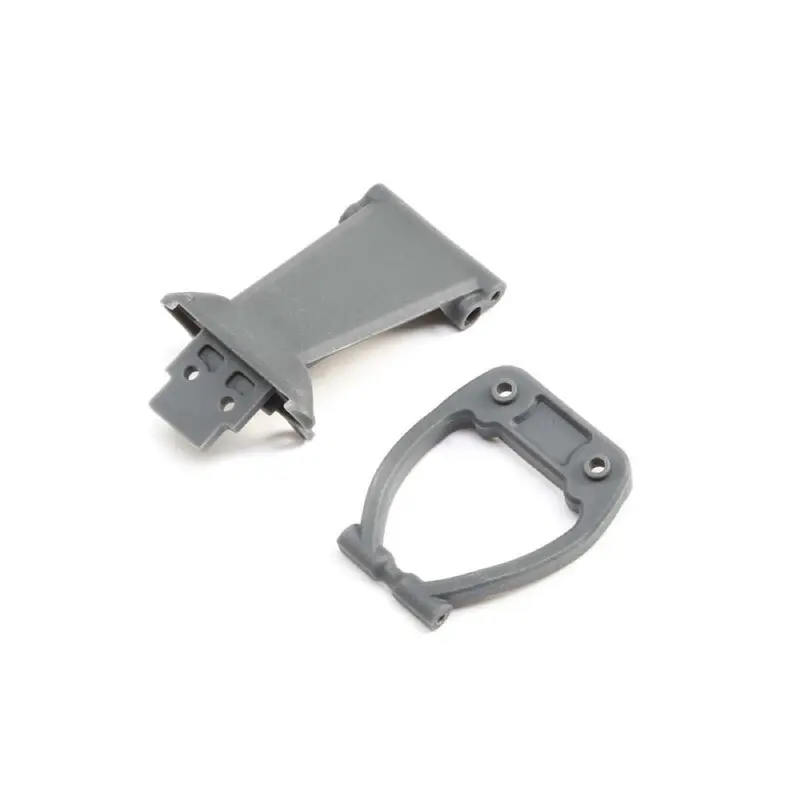 Losi Los231040 Front Bumper/Skid Plate And Support Grey Rock Rey 1