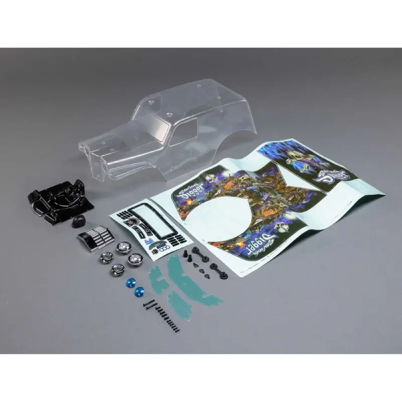 Losi Los240018 Clear Body Set Sonuva Digger Lmt 1