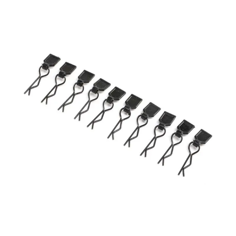 Losi Los246003 Body Clips Black Small 10Pcs Lmt 1